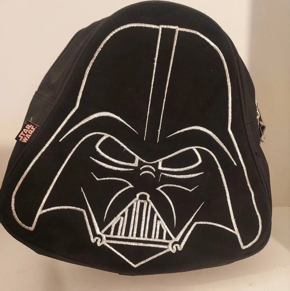 Disney Star Wars Black Darth Vader Plush Mini Bookbag/Backpack